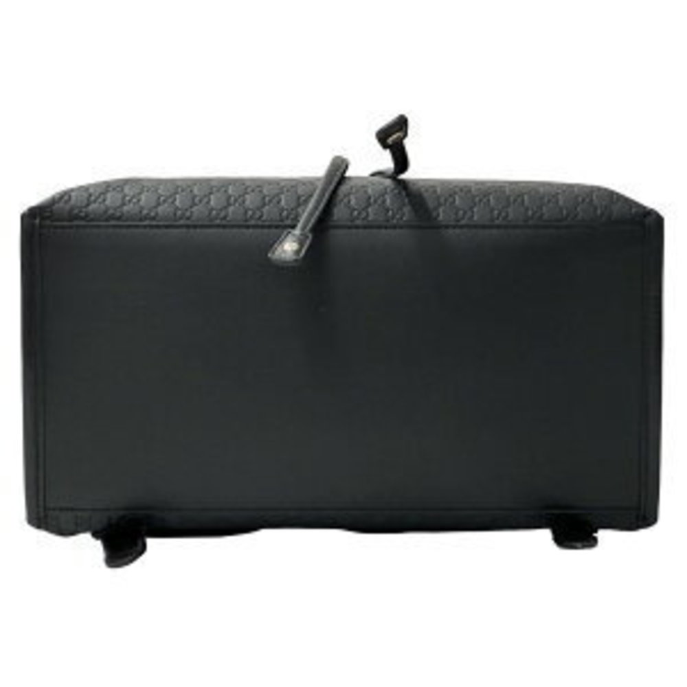 Gucci Black Backpack Drawstring Leather Microshim… - image 4